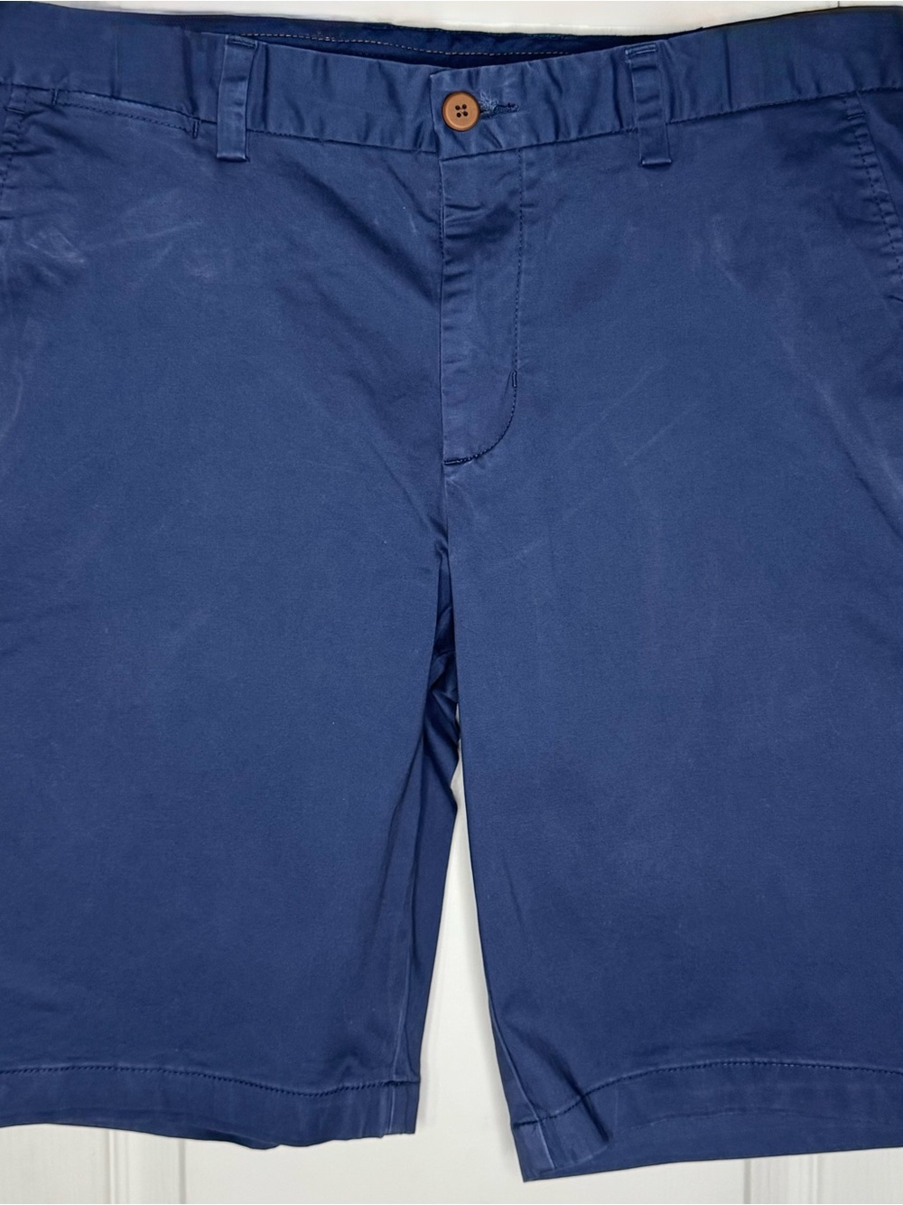 Tommy Bahama Navy Blue Flat-Front Shorts